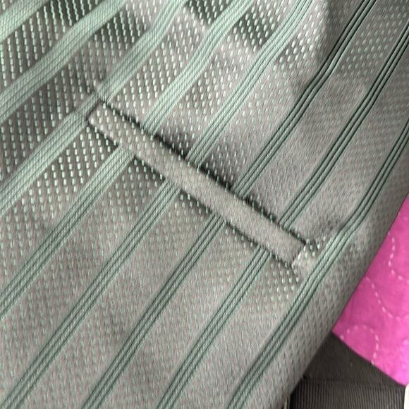 Tux vest dark green  vertical stripes and tiny polka dots - small- med - Picture 1 of 4